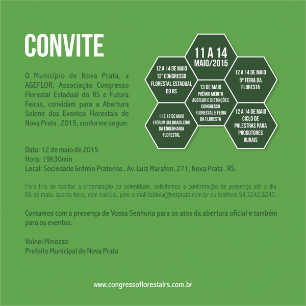 CONVITE ABERTURA SOLENE E JANTAR CONFRATERNIZAÇÃO 12/05